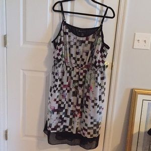 Lined spaghetti strap dress